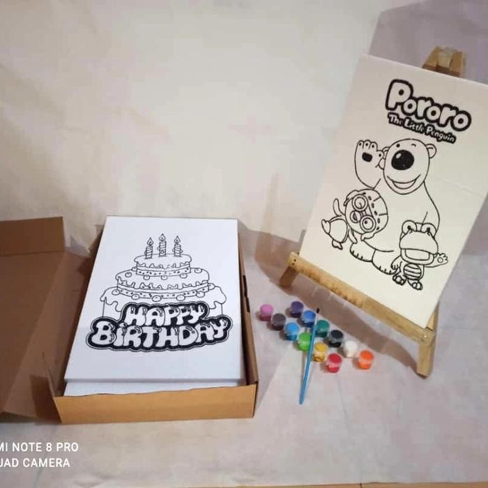 

Diy Painting By Number 6 Gambar + Stand Lukis #Gratisongkir