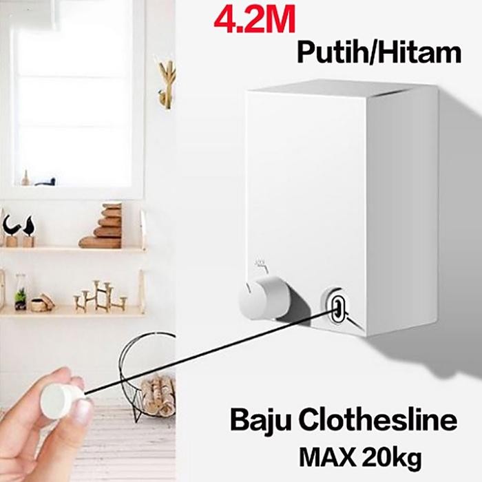 CleanShoPpP- Jemuran Kawat Teleskopik Portabel/Jemuran Portable/Tali Jemuran/Desain Yang Sangat