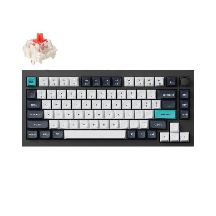 Keychron Q1 Max Keyboard Mekanis Nirkabel 75% - Carbon Black