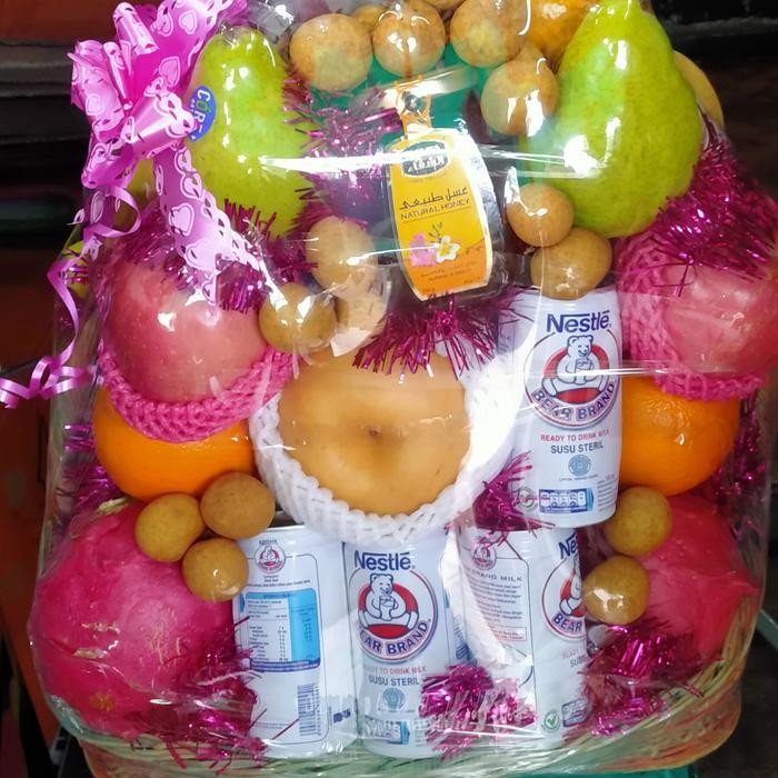 

Terlaris parcel buah jumbo + madu Al shifa 1 + bear brand 4 Terbaik