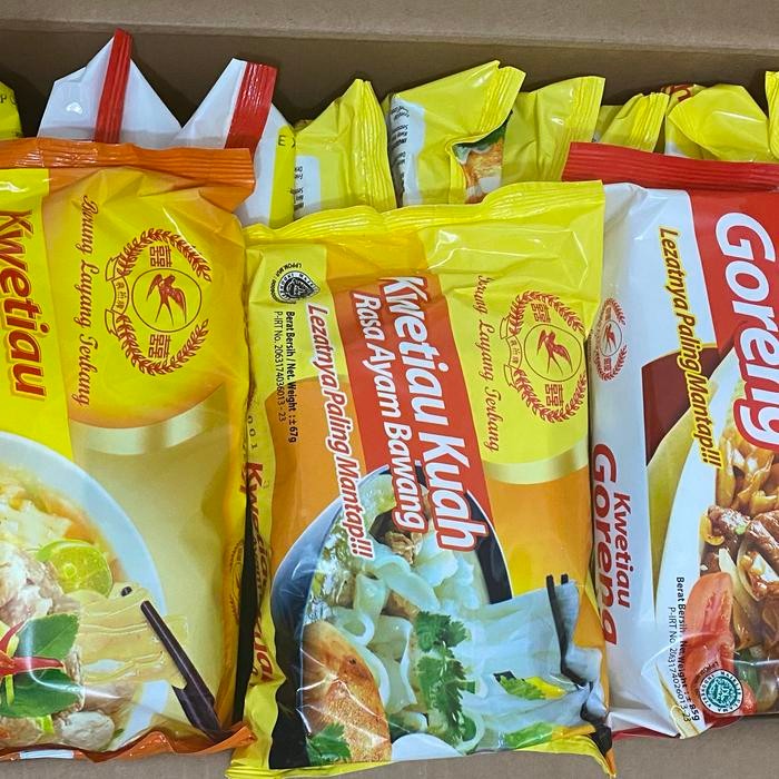 

Best Seller Kwetiau Mix Kuah Goreng Siram Cap Burung Layang Terbang 1 Dus 20 Pcs