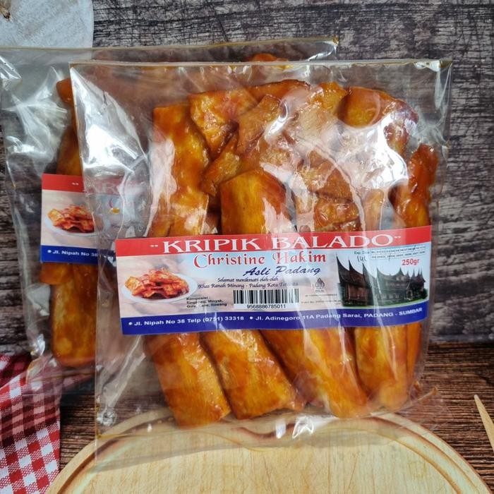 

PastikanTerjaminMutunya- Keripik Singkong Balado Panjang Christine Hakim Asli Padang