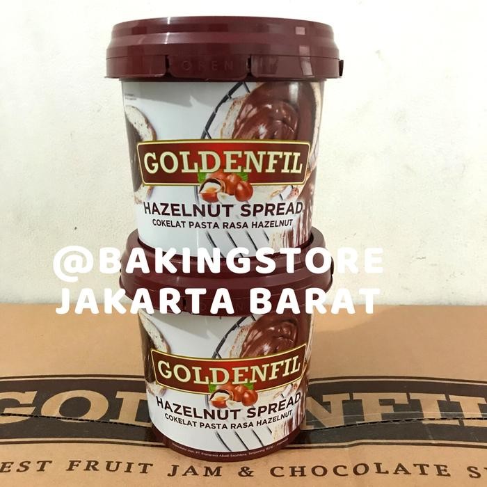 

PastikanTerjaminMutunya- Goldenfil Hazelnut Spread 1 Kg Selai Hazelnut Spread Goldenfil