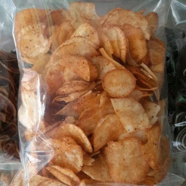 

PastikanTerjaminMutunya- kripik singkong pedas lada berat 500 gram(1/2 kilo)