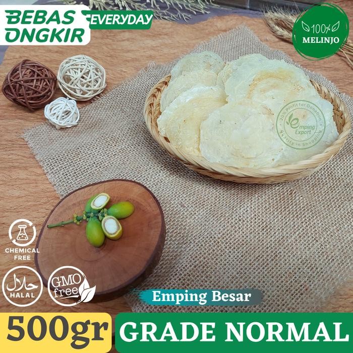 

PastikanTerjaminMutunya- EMPING MELINJO BESAR PREMIUM MENTAH TIPIS KUALITAS EKSPORT 0.5 Kg