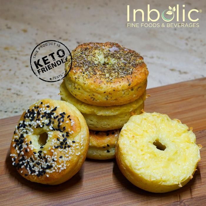 

PastikanTerjaminMutunya- Inbolic Low Carb Bagel Roti Bagel Rendah Karbohidrat Roti Keto