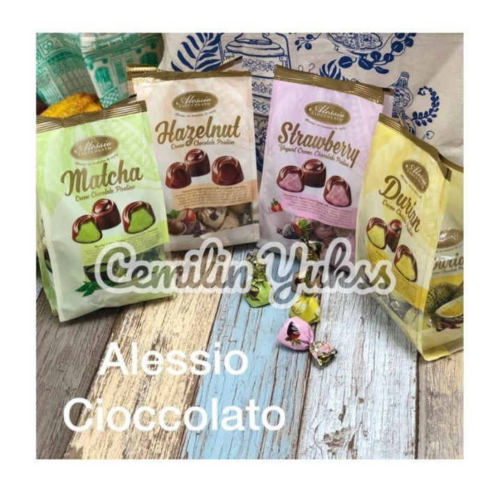 

PastikanTerjaminMutunya- Alessio Cioccolato 250g Praline Durian Hazelnut Matcha Strawbery Coklat Malaysia