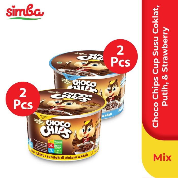 

PastikanTerjaminMutunya- Choco Chip Cereal SIMBA - 2 Cup Susu Cokelat + 2 Cup Susu Putih