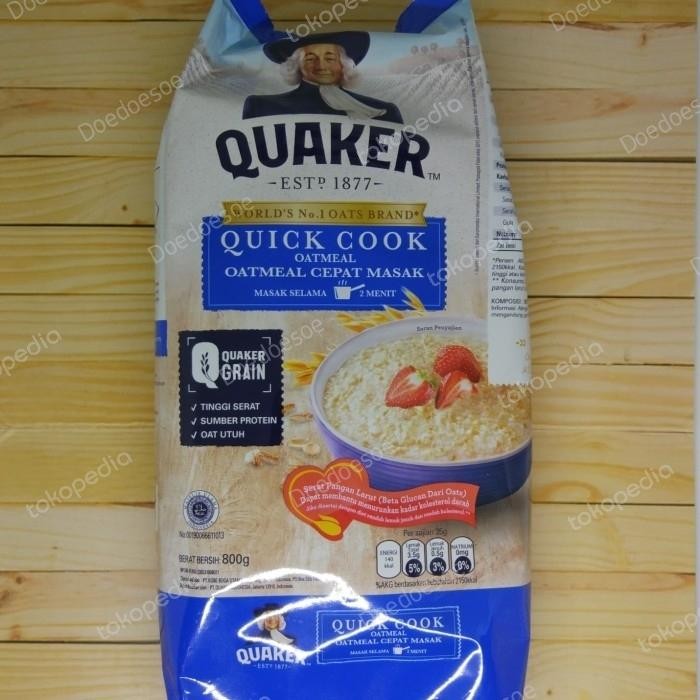 

PastikanTerjaminMutunya- Quaker Oatmeal Quick Cooking 800gram