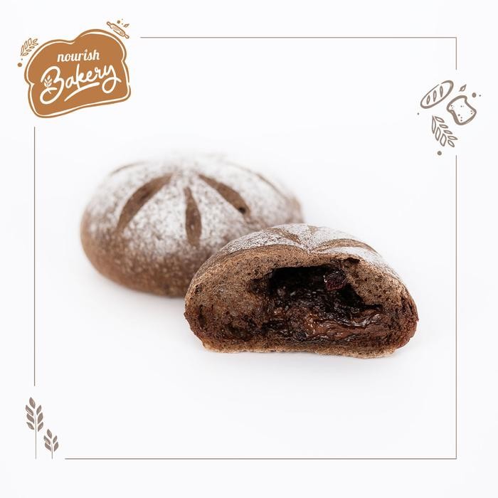 

PastikanTerjaminMutunya- Double Choco Cranberry - 100% Sourdough Soft Bread dengan isian coklat