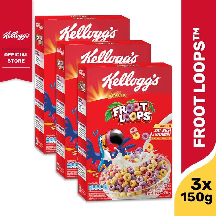 

PastikanTerjaminMutunya- [BUNDLE 3] Kelloggs Froot Loops Sereal 150g