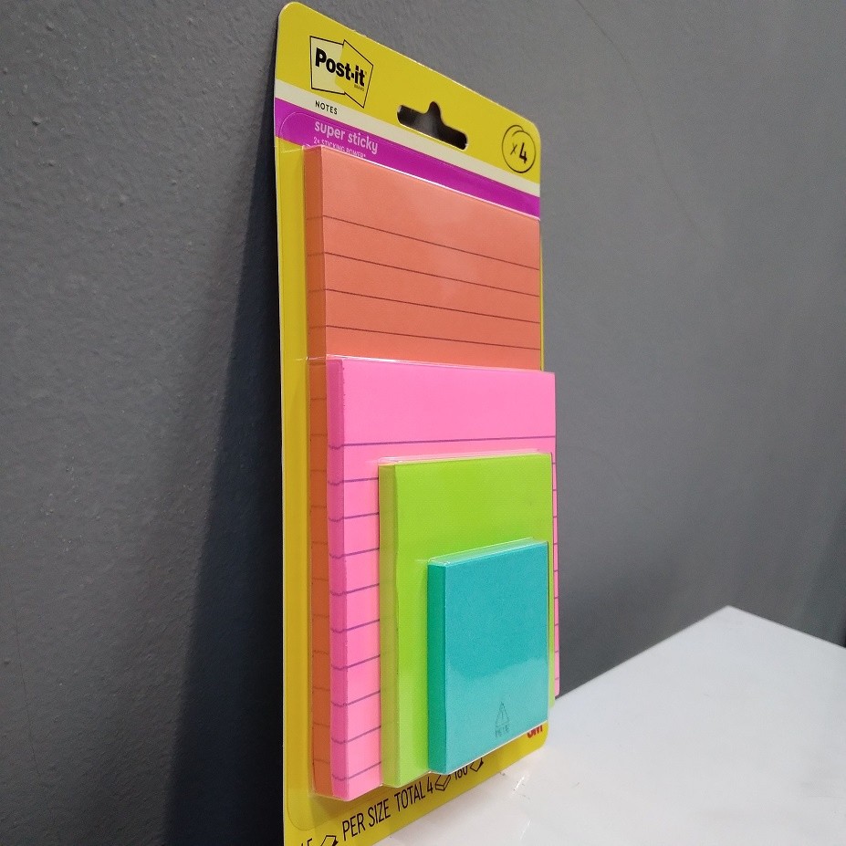 

3M Post It Super Sticky Notes 4622-SSMIA Beragam Ukuran