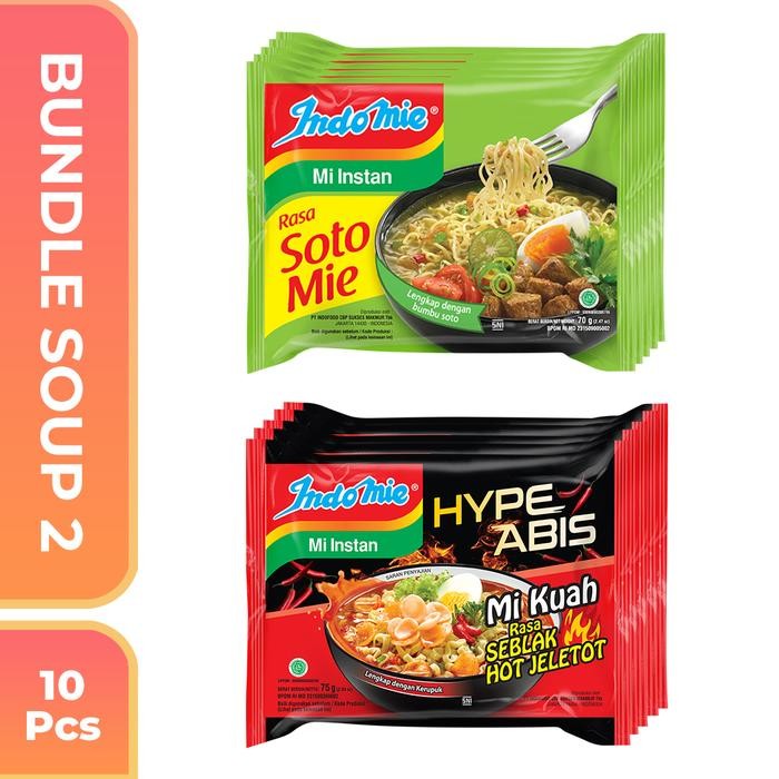 

SemuAReadyYaB0Zq- Indomie Bundle Soup 2 isi 10 Pcs
