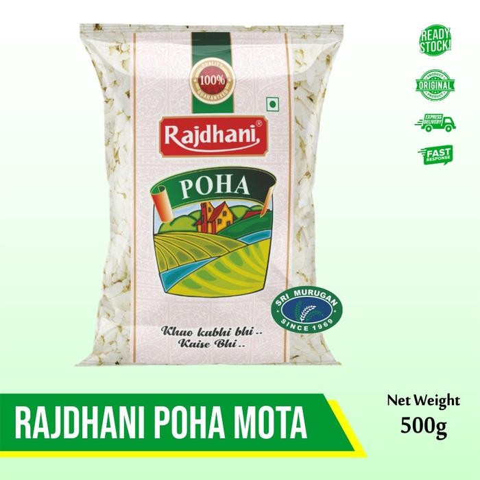 

SemuAReadyYaB0Zq- RAJDHANI POHA MOTA 500 GM