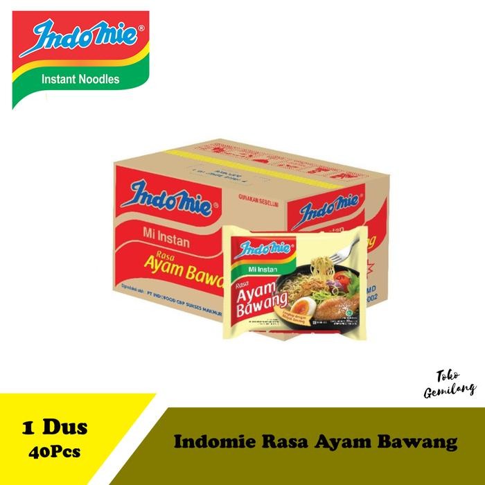 

SemuAReadyYaB0Zq- Mie Instan Indomie Kuah Rasa Ayam Bawang 1 Dus isi 40 bungkus