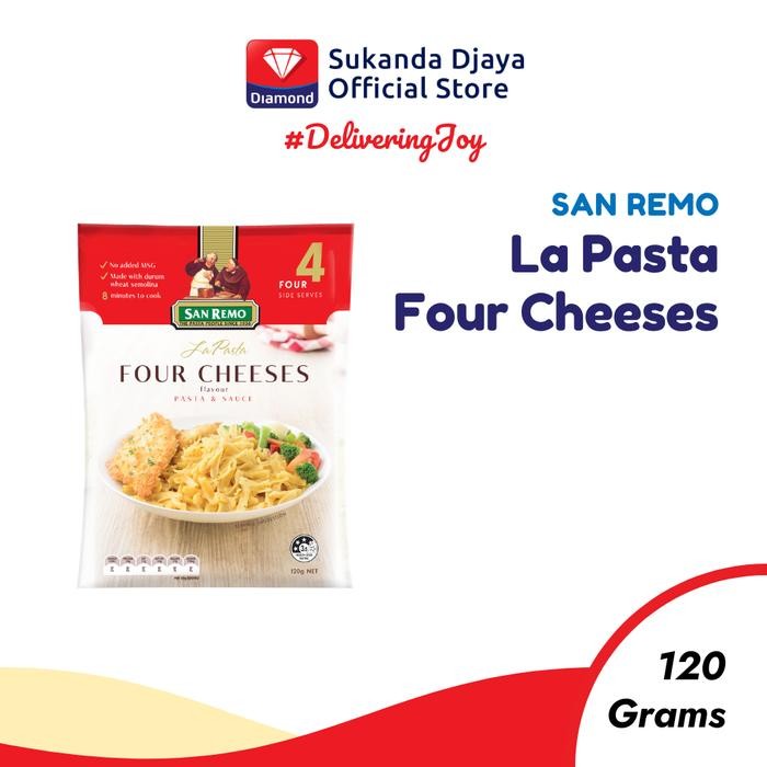 

SemuAReadyYaB0Zq- San Remo La Pasta Four Cheeses 120 g