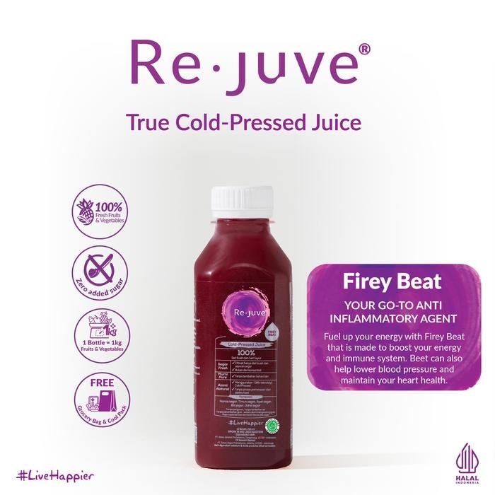 

BnyKpilihAnSkrG- Re.juve - Firey Beat 250 ml (Cold-Pressed juice/ jus)