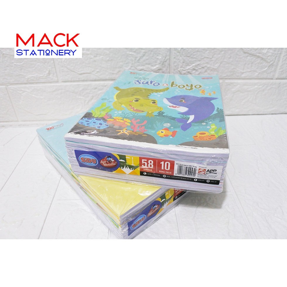 

Buku Tulis SIDU 58 Lembar ( ISI 10 BUKU)