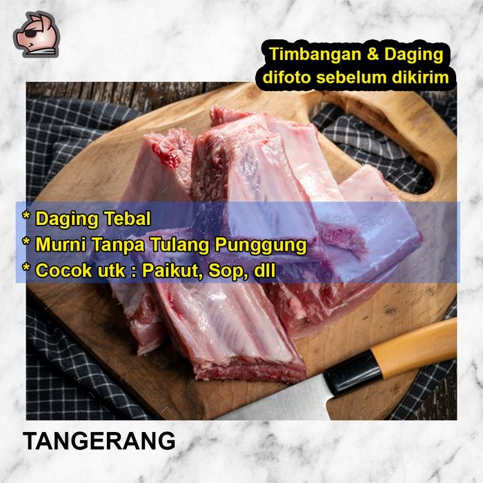 

BnyKBonusBelidiMari- paikut / Iga Babi Murni sdh dipotong sop (bakut) - 500 gram