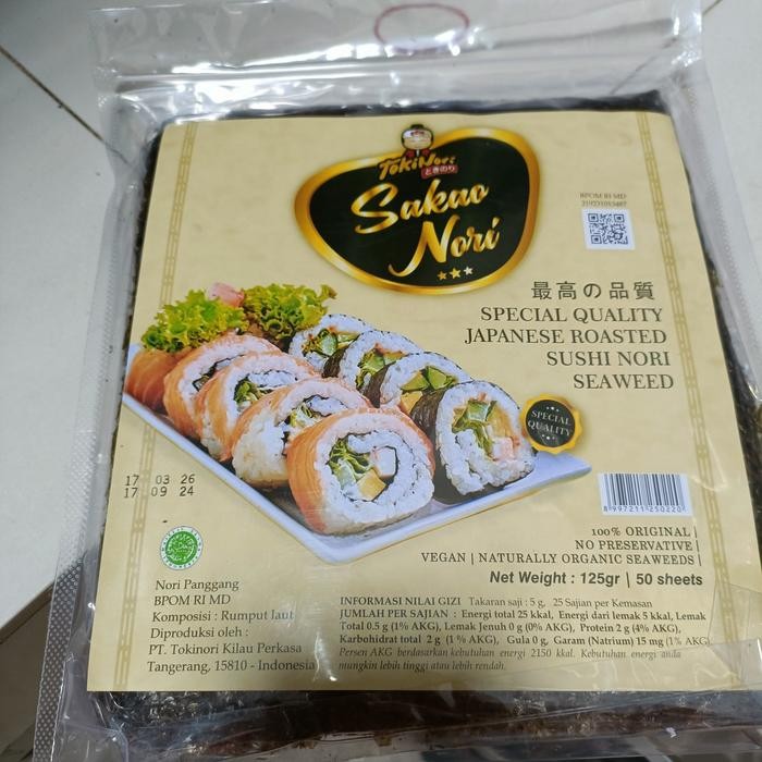 

BnyKBonusBelidiMari- sushi nori / roasted seaweed 50 lembar
