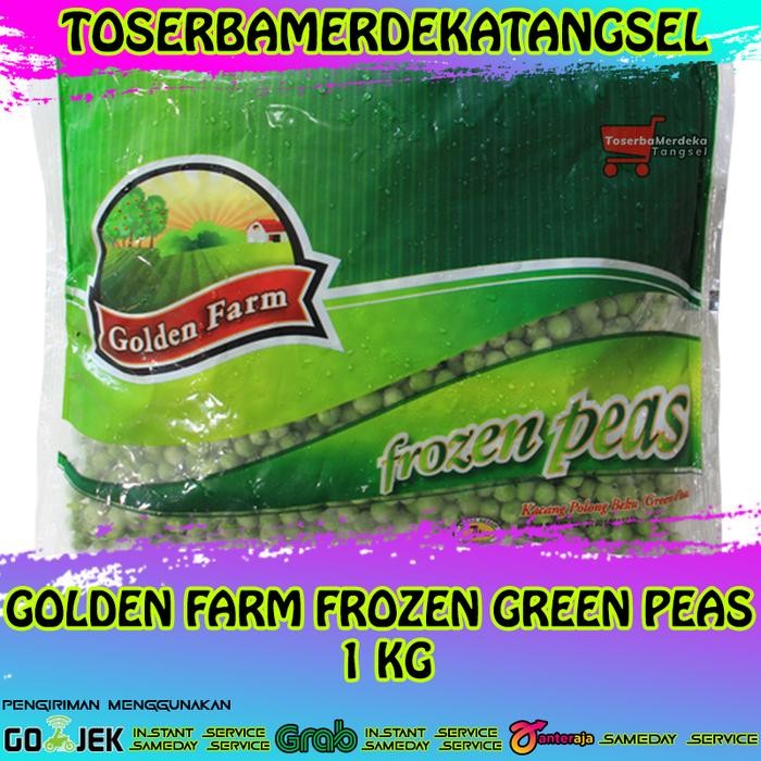 

BnyKBonusBelidiMari- GOLDEN FARM Vegetable Frozen Green Peas Kacang Polong Beku 1kg