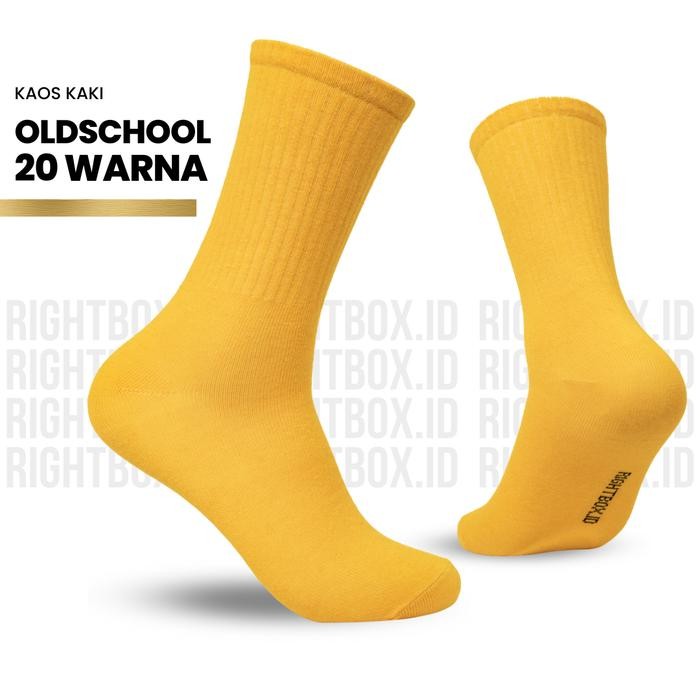 PROMO SPECIAL Kaos Kaki Old School Panjang, Polos, Size Dewasa JR374