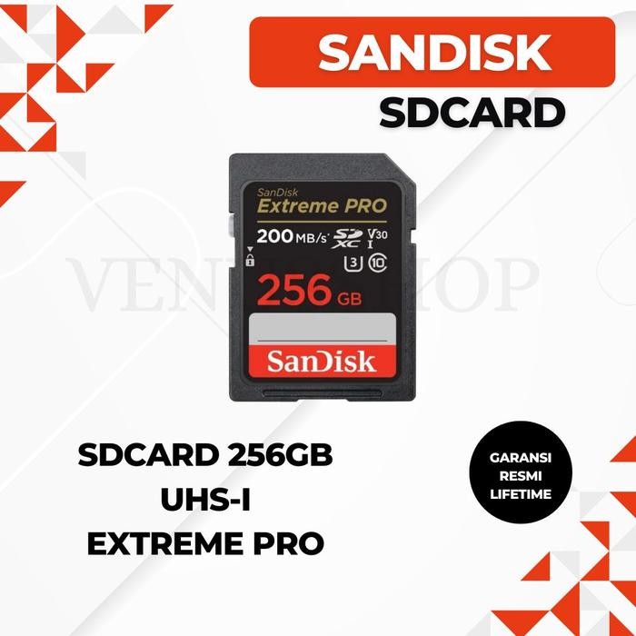 Cam- Sandisk Sdcard Extreme Pro 256 Gb 95 Mb/S / Extremepro 256Gb 95 Mbps