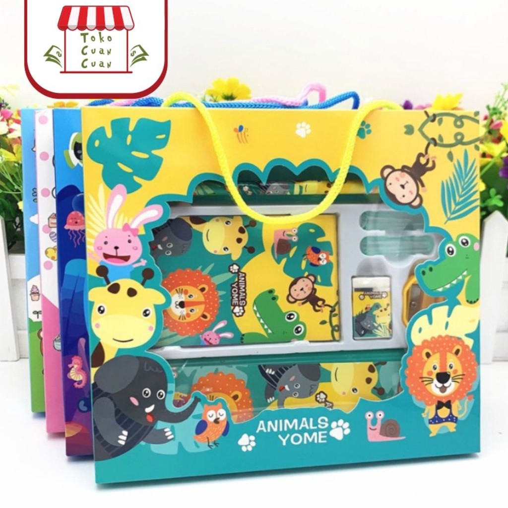 

PROMO / TCC Study Set Alat Tulis Kotak Pensil Anak Set Souvenir Hadiah Kado Anak Stationery
