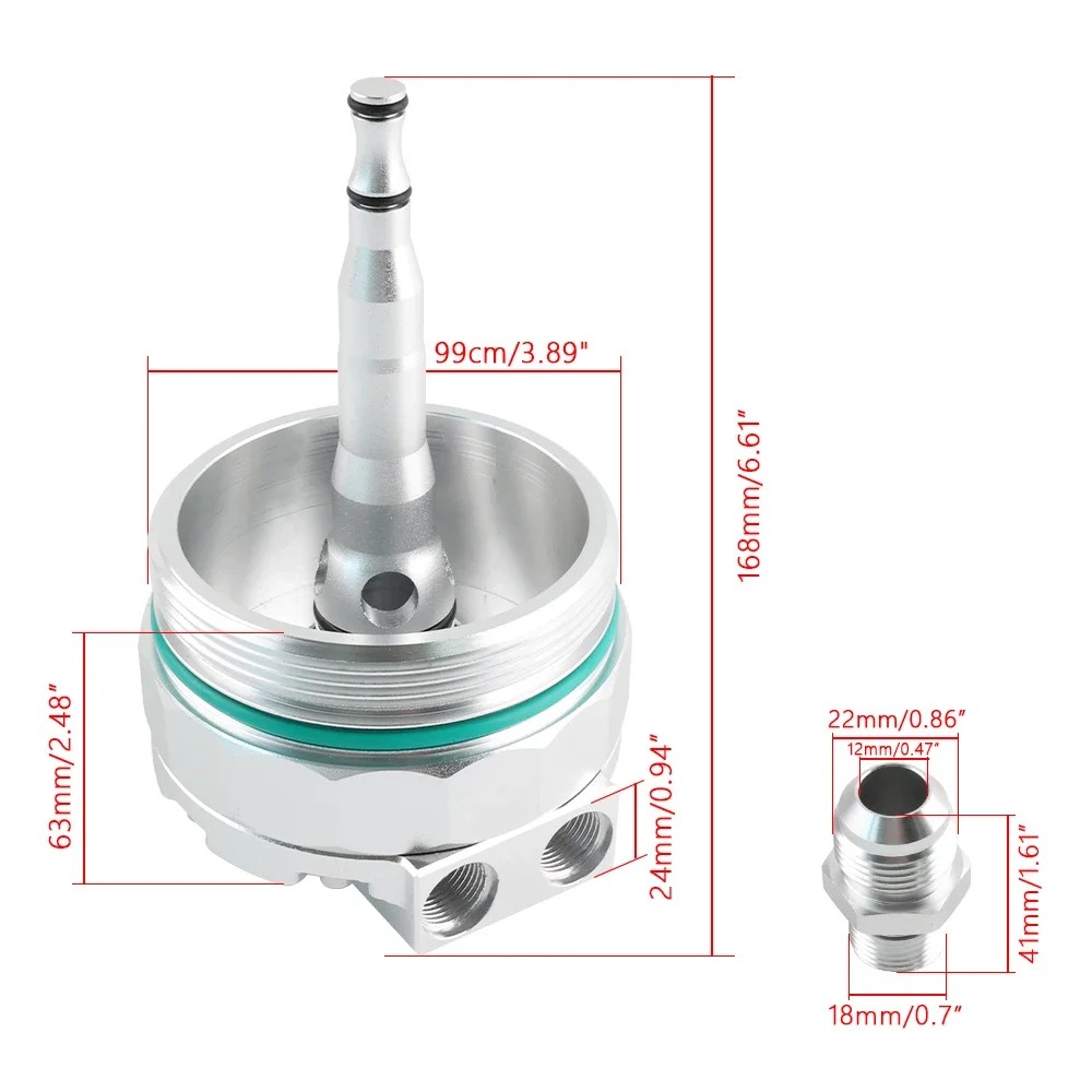 11421744000 Oil Filter Cap For Oil Cooler For BMW E36 E46 E39 E60 E61 X3 E83 X5 E53 Z3 Z4 M52 M54 En