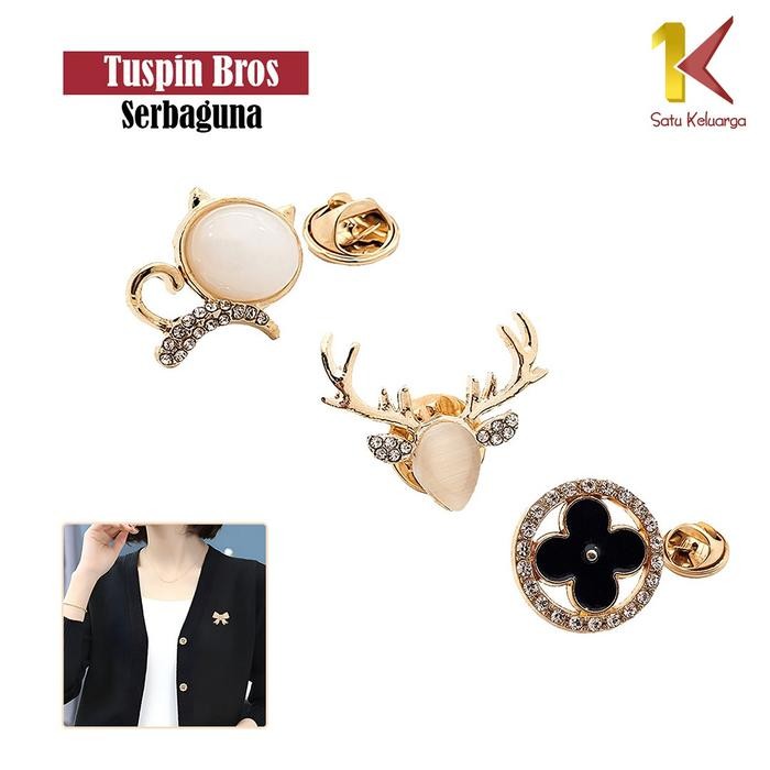 KF985 SK C1037 Bros Pin Aksesoris Hijab Aksen Mutiara Motif Elegan STOK TERBATAS