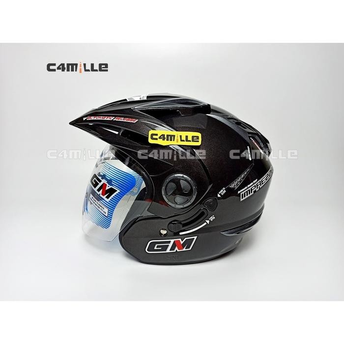 Helm GM New Imprezza double visor gun metal