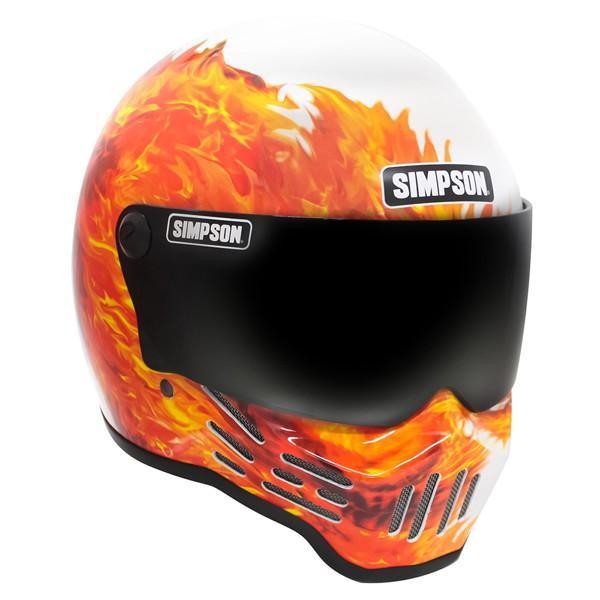 SIMPSON M30 FLARE WHITE HELM CLASSIC M30 ORIGINAL SIMPSON