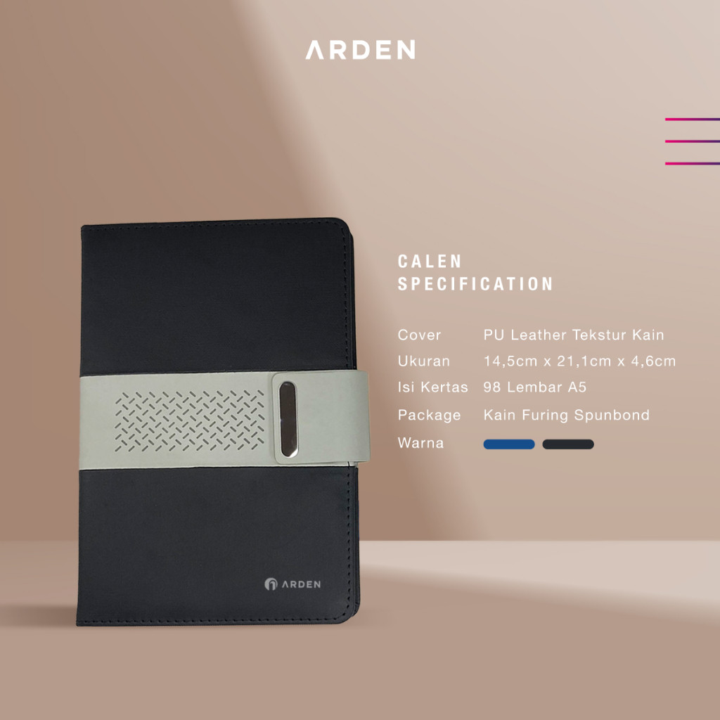 

ARDEN Calen Planner with Leather Belt