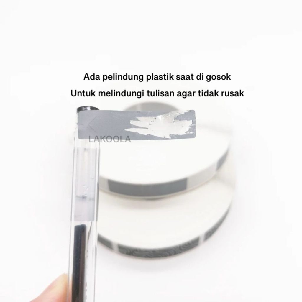 

1 label 6x50 mm Scratch label gosok Sticker Gosok 6x50 mm