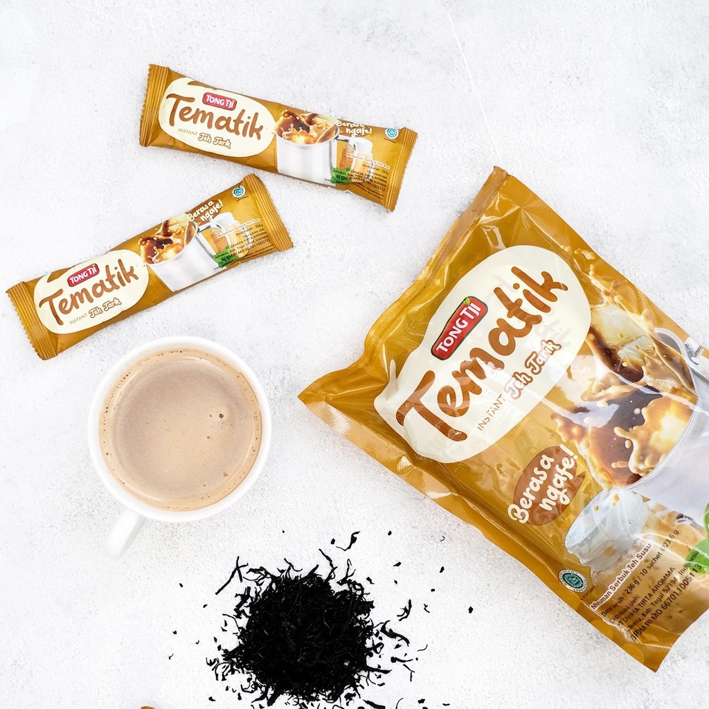 

Tong Tji Tematik Teh Tarik Pouch 10s, per Karton isi 10 pouch