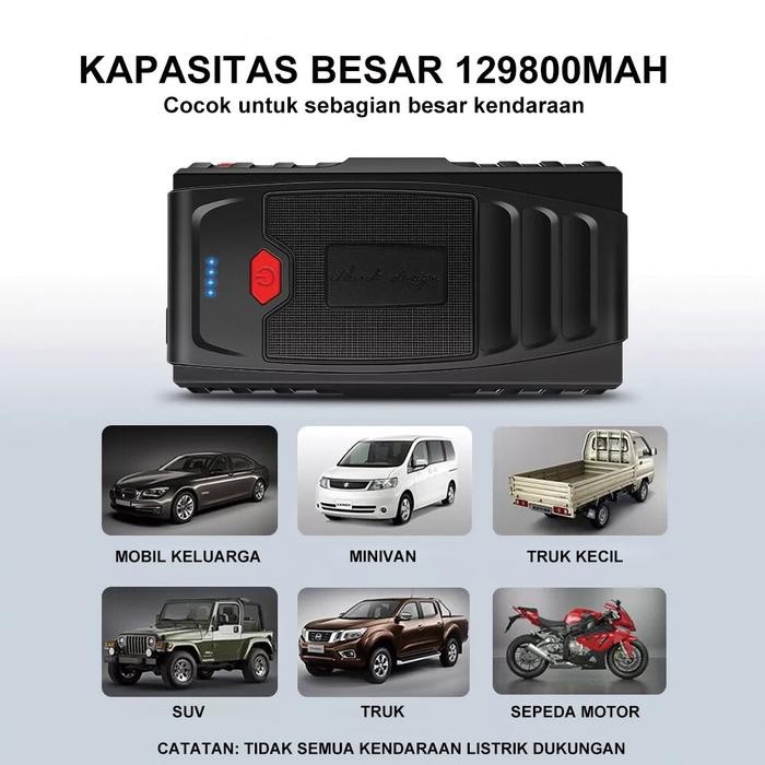 LANGSUNG GAS. JUMPER AKI MOBIL POWER BANK BOOSTER AKI POMPA BAN JUMP START PORTABLE