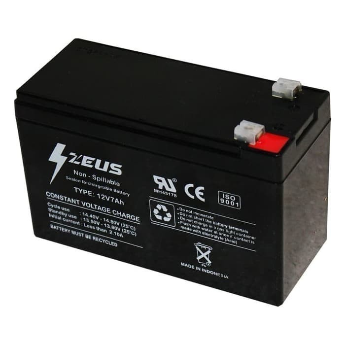 ORIGINAL.. AKI BATERAI MOBIL MOBILAN ANAK VRLA ELITO 12V 7AH MF 12V 7AH