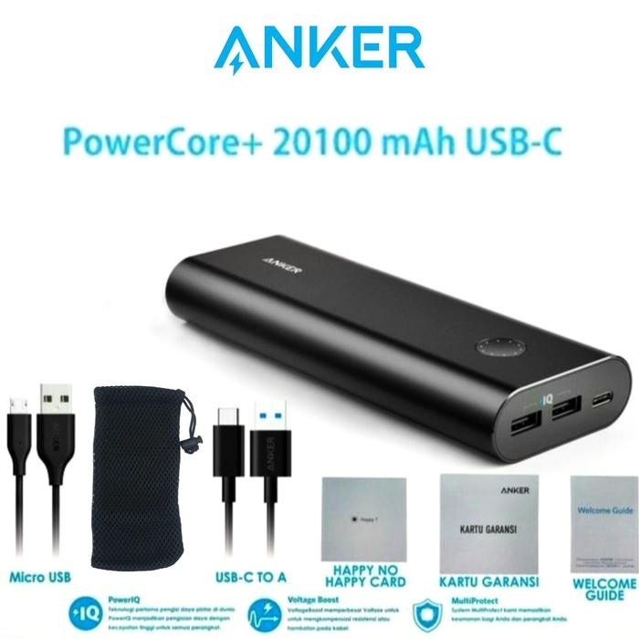 Anker PowerCore+ 20100 Power Bank 20100 Mah USB - C Black [ A1371611 ]