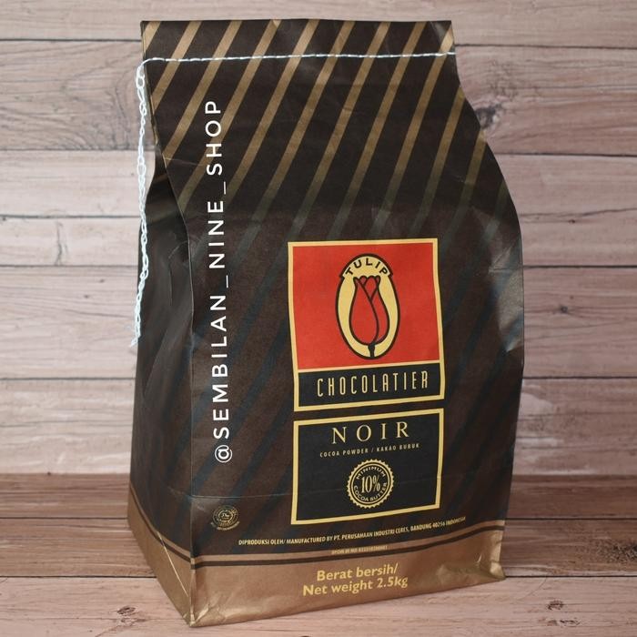 

TULIP NOIR BLACK COCOA POWDER 2,5 KG BUBUK COKLAT HITAM ARANG CHARCOAL