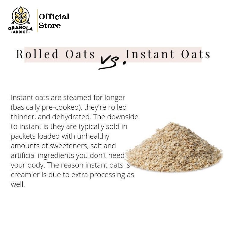 

Granola Addict - Paket Quick Rolled Oat 1KG + Chia Seed 250G