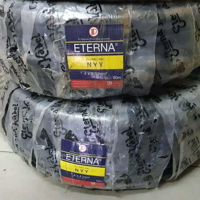 NYY 4x2,5mm eterna 50meter nyy 4x2,5 mm kabel outdor kawat SNI eterna