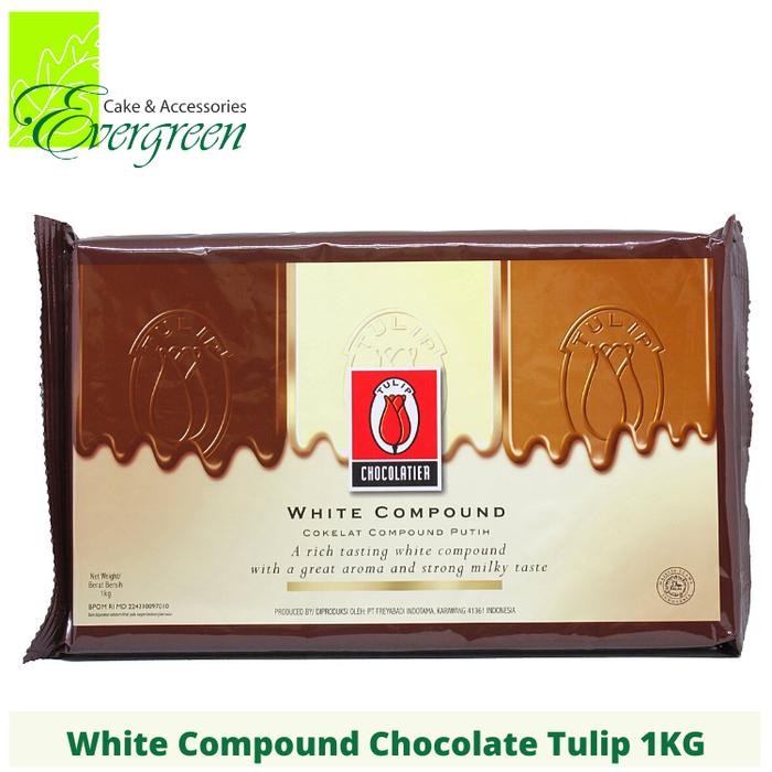 

WHITE COMPOUND CHOCOLATE TULIP 1KG