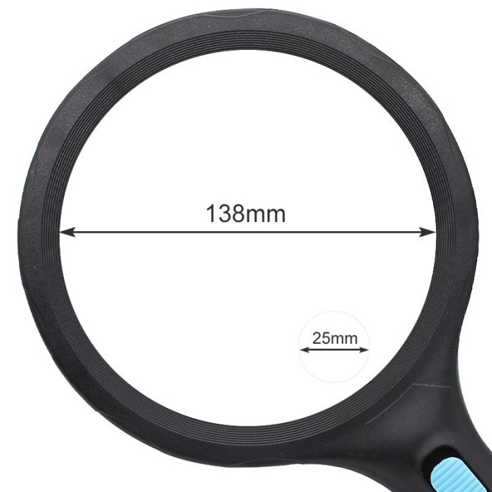 

KACA PEMBESAR LED AB65 / LAMPU LUP LENSA MAGNIFIER HANDHELD / MEMBACA