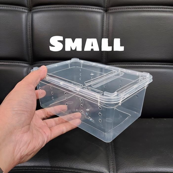 Kotak Box Mika Kandang Reptil Gecko Ular Kodok Pacman Serangga