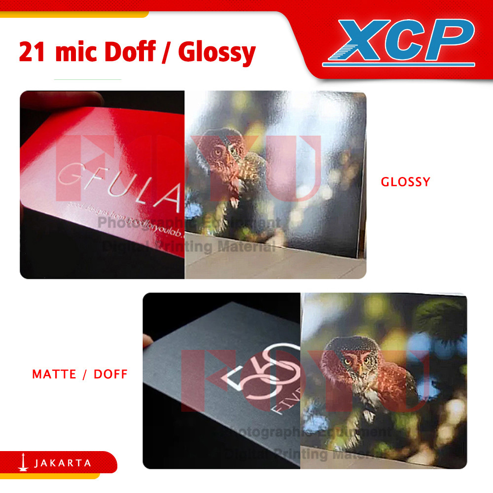 

Plastik Laminasi Panas BOPP XRoll 21 mic 33CM x 150M