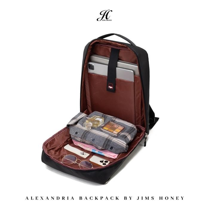 Jims Honey - Alexandria Plus Backpack - Tas Ransel Backpack Pria Cowok & Wanita Sekolah Kuliah Kerja