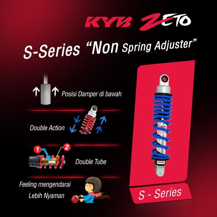 MASIH ADA. SKOK SHOCK KYB ZETO VARIO 125 150, BEAT FI, SCOOPY FI