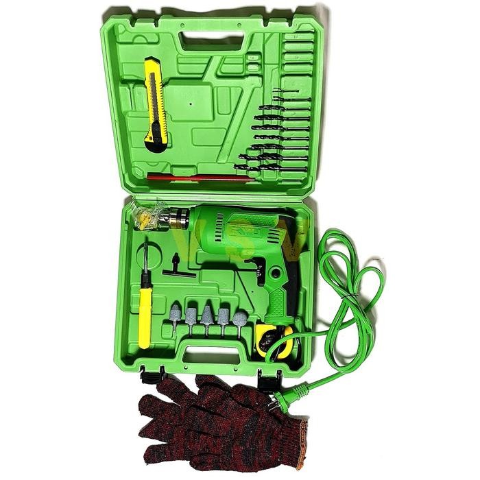 RYU MESIN BOR SET KOPER RDR 10-3 REB 10 mm set 22pc / bor set / mesin bor 10mm set (ga bisa buat