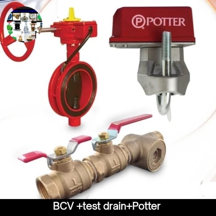 branch control Valve SET BCV / 4 inch DN100 by viking Fireking Kode 615