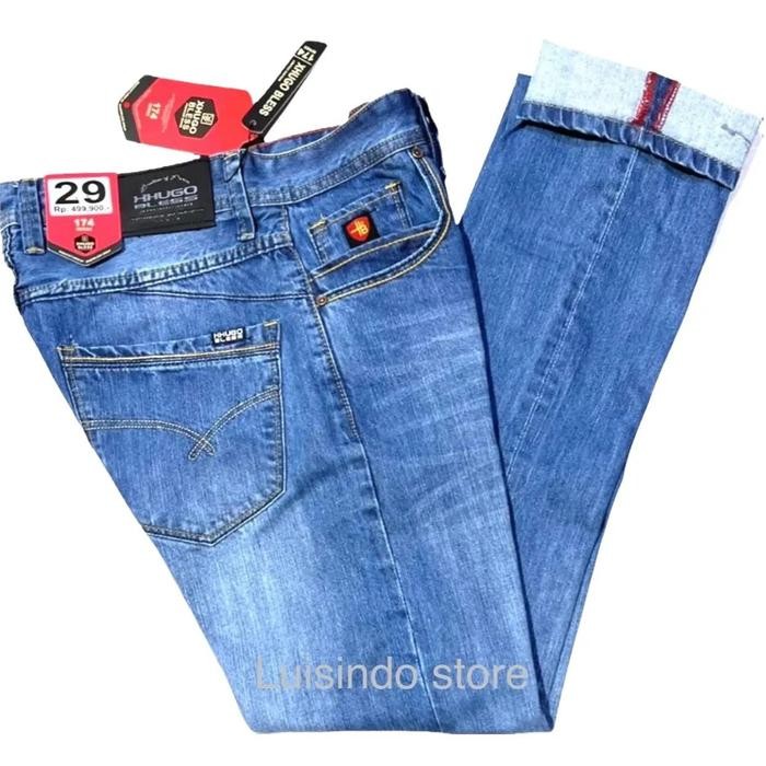 Bolden- Celana Panjang Jeans Pria Original Xhugo Bless-Jeans Pria Premium-Jeans Fashion